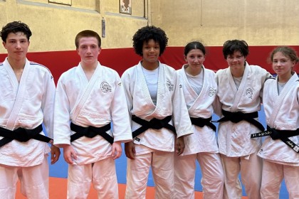 Six judokas du club décrochent la ceinture noire !