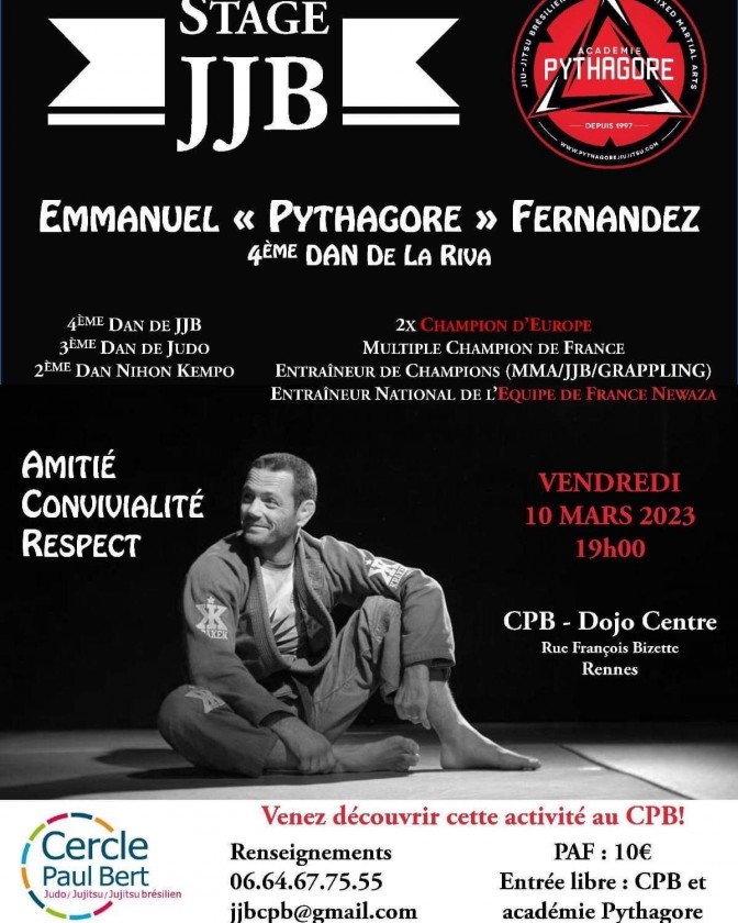 Image de l'actu 'V. 10 MARS 2023 - STAGE JJB AVEC EMMANUEL FERNANDEZ'