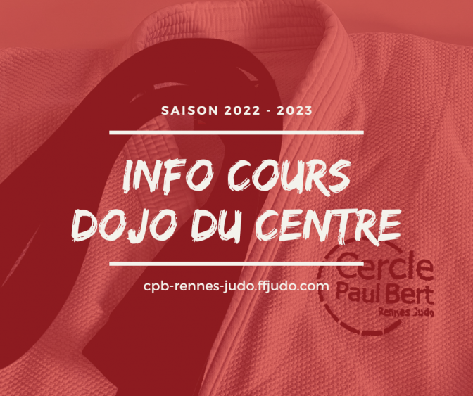 Image de l'actu 'Infos cours enfants au dojo du Centre'