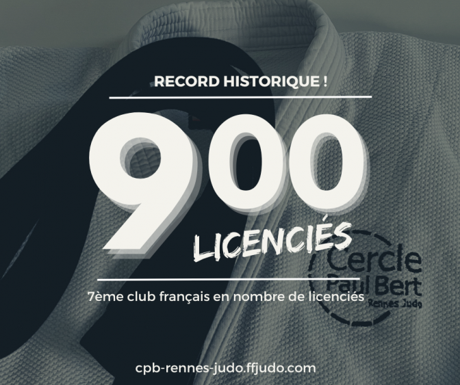 Image de l'actu 'LE CPB RENNES ATTEINT LA BARRE DES 900 LICENCIES'