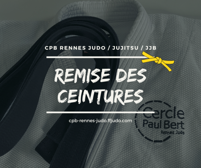 Image de l'actu 'Remise des ceintures'