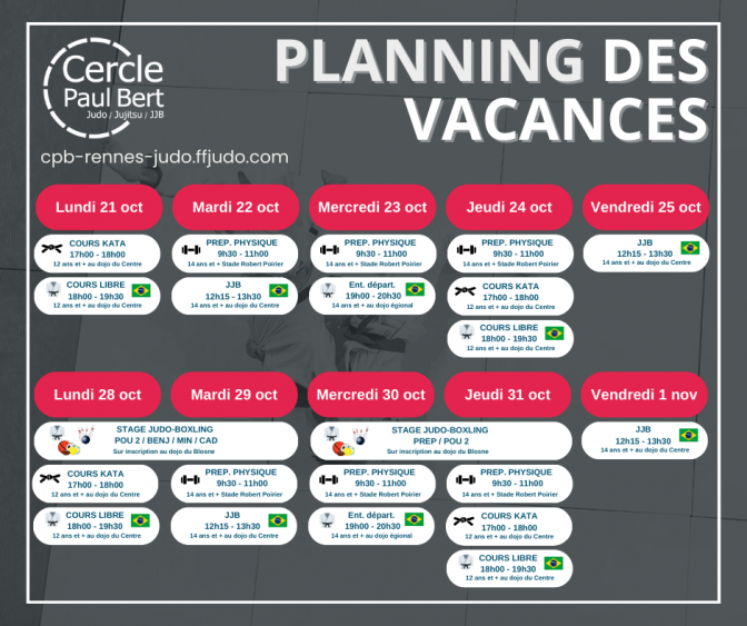 Image de l'actu 'Planning des vacances d'Automne'