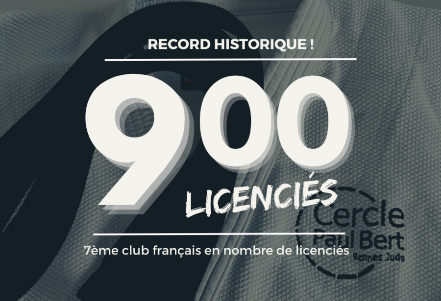 LE CPB RENNES ATTEINT LA BARRE DES 900 LICENCIES