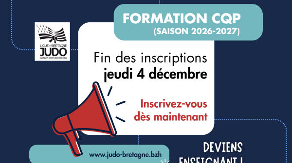 Fin des inscriptions CQP - jeudi 4 décembre