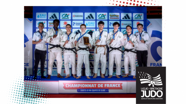 Championnat de France par équipes cadets – 1ère Division : le CPB Rennes Judo monte sur le podium